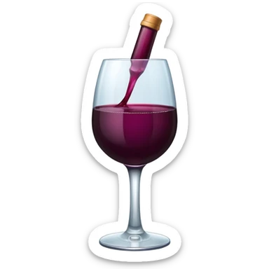 Emojis de vinho vermelho sticker