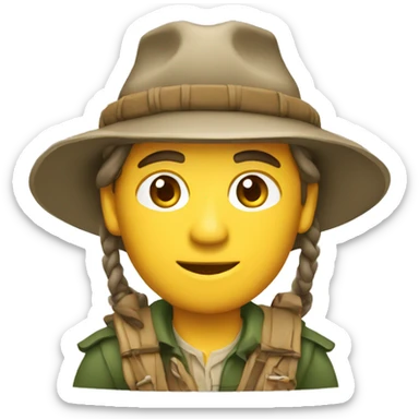 voyageur en safari sticker