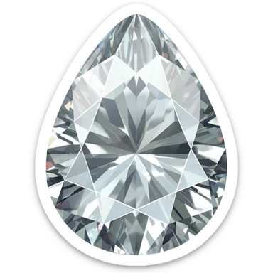 pear shaped diamond sticker