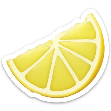 A lemon slice with jagged edges to symbolize sharpness or bitterness. sticker