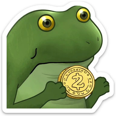 few golden coins sticker