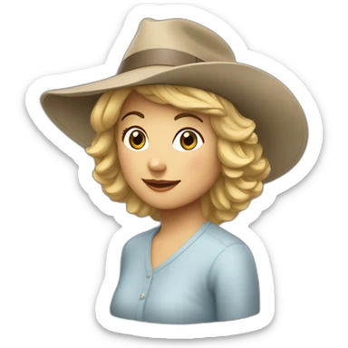 Valérie Pecresse avec un chapeau d’anniversaire  sticker