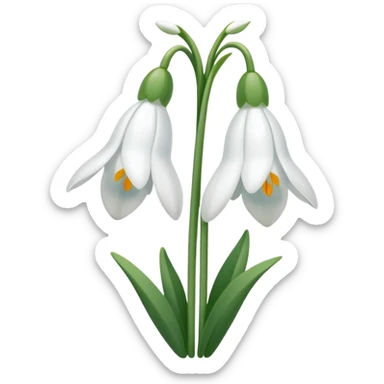 snowdrop emoji sticker