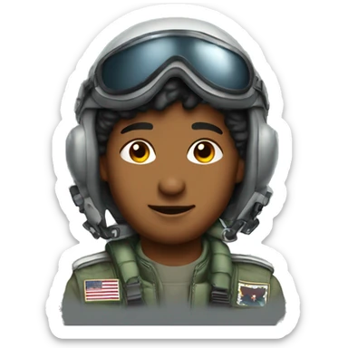 fighter jet pilot sticker