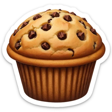 chocolate chip muffin sticker