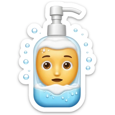 face wash sticker