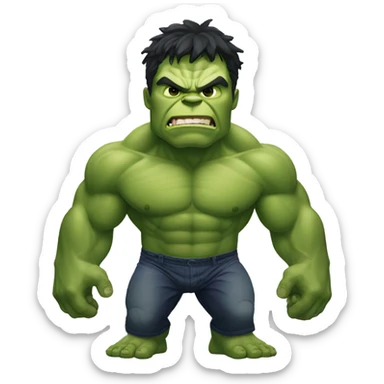 hulk девочка sticker