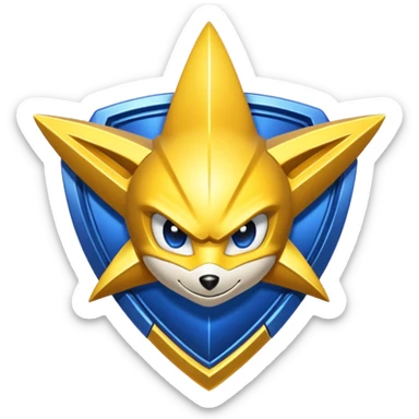 super sonic legend rank from the game rocket league the logo for it  sticker