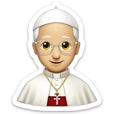 Pope Francis kawaii sticker