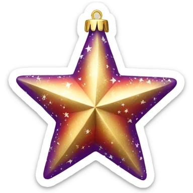 christmas decoration star sticker