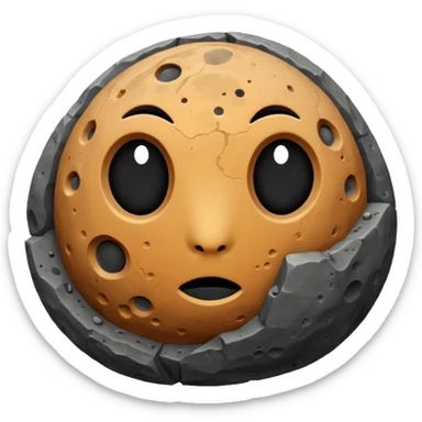 a realistic planet of phobos sticker