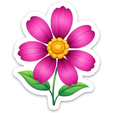 Flower sticker