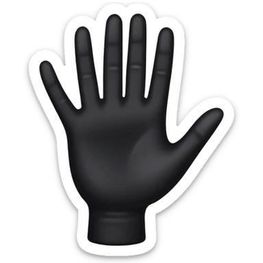 black hand shows class sticker