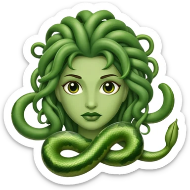 madusa animale e fagiolini sticker