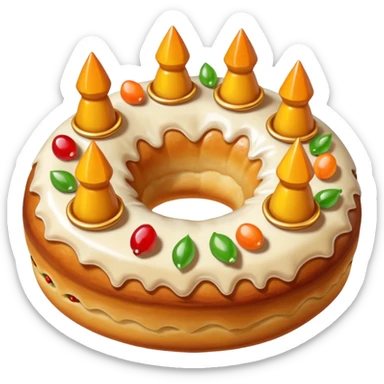 roscon de reyes DE ESPAÑA pero sin velas, sticker