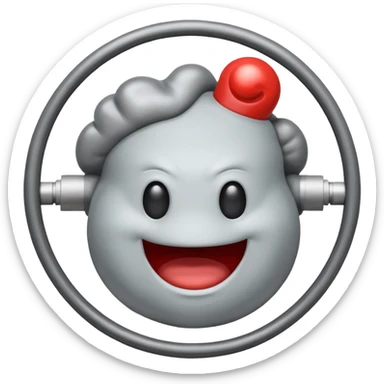 brain with a "Ghostbusters"-style circle around it with a line over it sticker