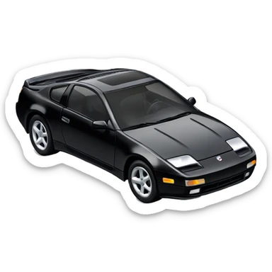 Black Nissan 300zx with T-top sunroof from 1996 sticker