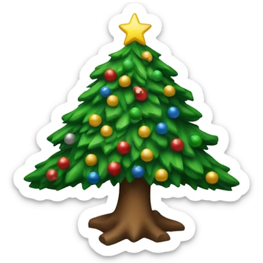 Ugly Christmas tree sticker