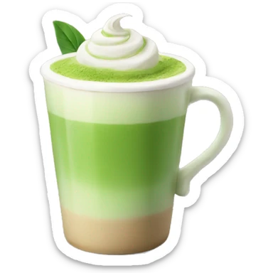 Matcha latte  sticker