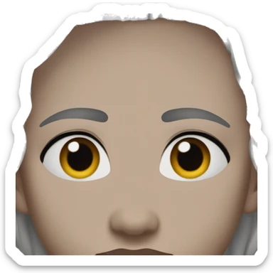 arched eyebrows sticker