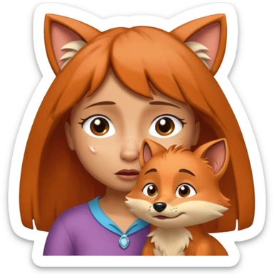 Make Dora and Swiper the fox crying sticker