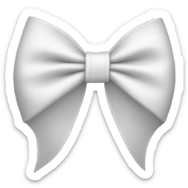 white bow sticker