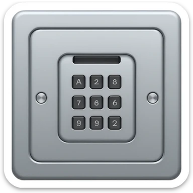Access panel with built in keypad sticker