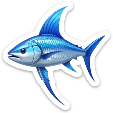 marlin fish pointy snout sticker