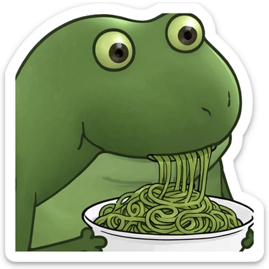 pink spaghetti  sticker