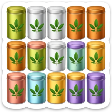 Herbal Tea Tins sticker