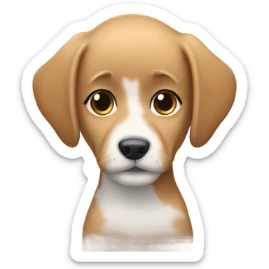 a puppy person sticker