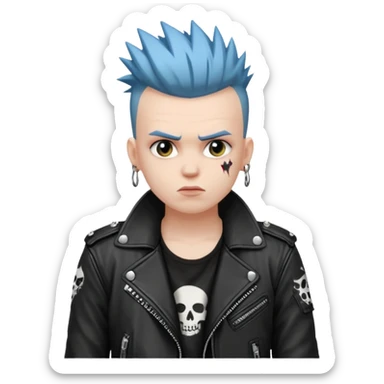 a punk rocker sticker