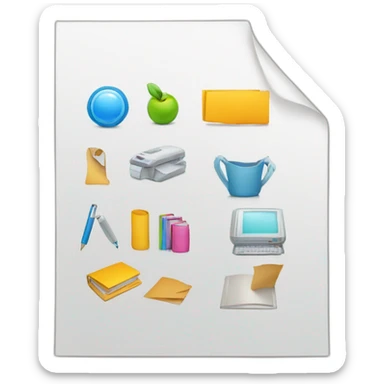 catalog document sticker