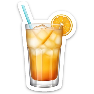 A sweet, flavored drink typically made with fruit juice, sugar, and water, often served cold and refreshing, symbolizing traditional beverages sticker