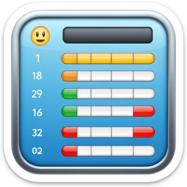 test score (table) sticker