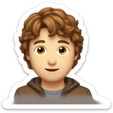 Brown hair Arthur And  beers sticker