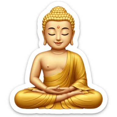 Buddha's smile sticker