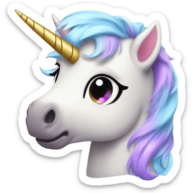 magical unicorn looking colt  sticker