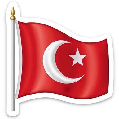 North Cyprus flag sticker