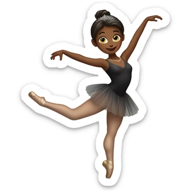 Ballet dancer in thigh highs sticker