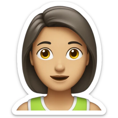 Mujer haciendo que me importa sticker