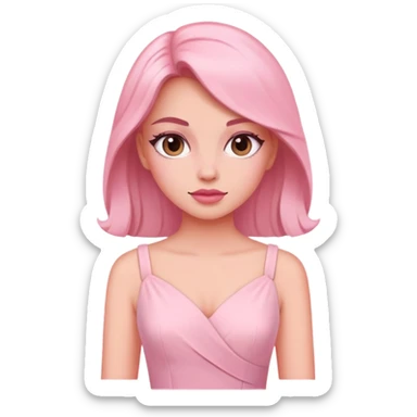 Corazon Rosa pastel  sticker