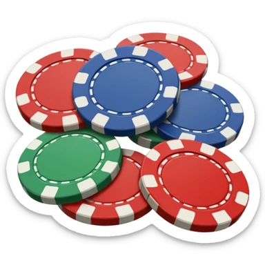 poker chips sticker