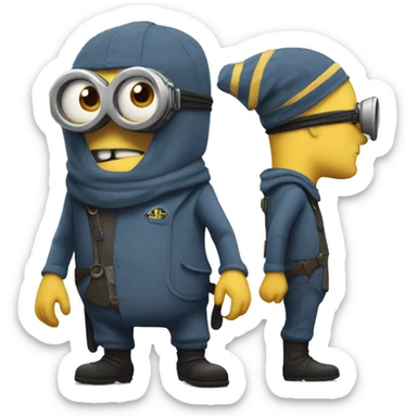 Despicable 4 character mega minion  sticker