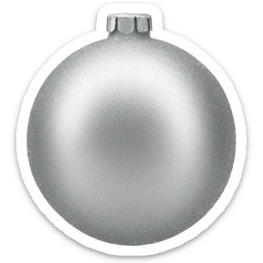 Christmas ornaments silver sticker