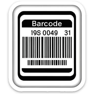 Barcode label sticker