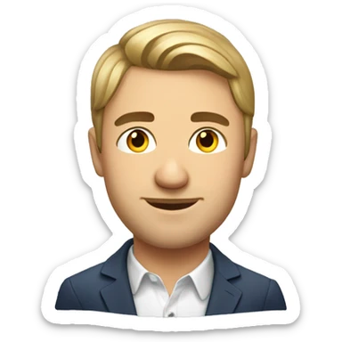 Handsome Russian guy sticker