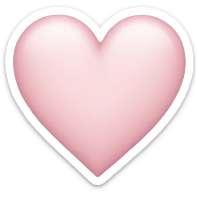 Light pink heart  sticker