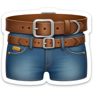 Jeans belt sticker