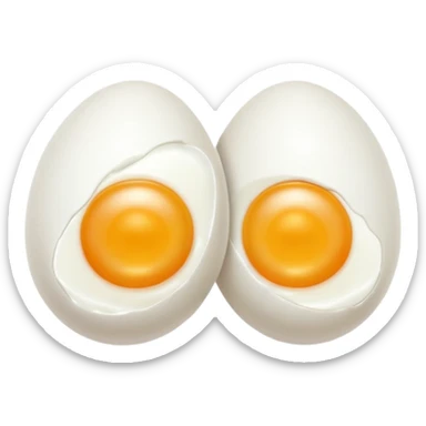 2 eggs rotated slightly- no yolk sticker